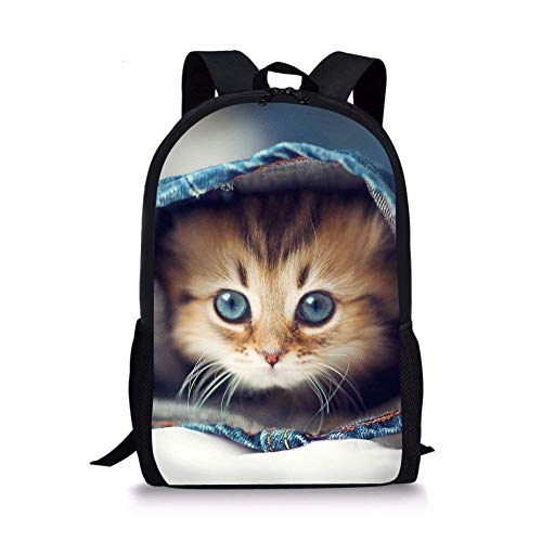 TRFashion Mochila Cute Cat Prints Children School Backpacks for Travel Shoulder Daypacks Cat Pattern-9