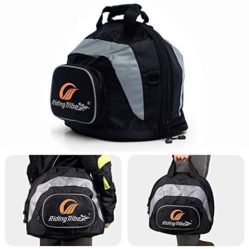 TUINCYN Bolsa de almacenamiento para casco de motocicleta impermeable forro polar con cremallera color negro (paquete de 1)