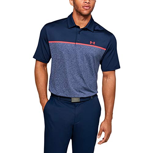 Under Armour Polo de Golf Playoff 2.0 para Hombre, Hombre, Polo, 1327037, Academia (419)/Beta, L