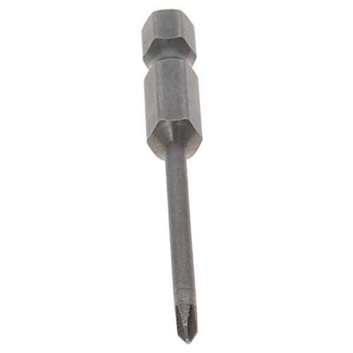 Utoolmart 2.5mm PH0 puntas de destornillador magnético Phillips, vástago hexagonal de 1/4 pulgadas de longitud, herramienta eléctrica de acero S2 5 piezas