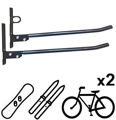 Vailantes™ DOPP-1 Soporte Pared Para Bicicleta Mtb Bmx Bicicleta Montaña Bicicleta Carretera Soporte Pared Para Almacenaje Bicicletas En Garaje Soporte Para Bicis y Accesorios Soporte Para Colgar Bici