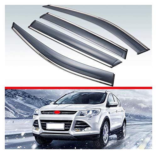 Ventanillas Viento y Lluvia para Ford Escape Kuga 2013-2019 Plastic Exterior Veller Vent Shades Window Sun Sun Rain Guard Deflector Derivabrisas Deflectores