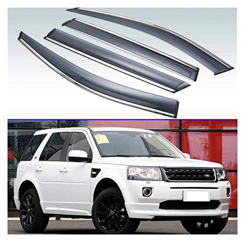 Ventanillas Viento y Lluvia para Land Rover Freelander 2 2009-2018 Exterior Visor Vent Shades Window Sun Sun Rain Guard Deflector Deflectores Aire