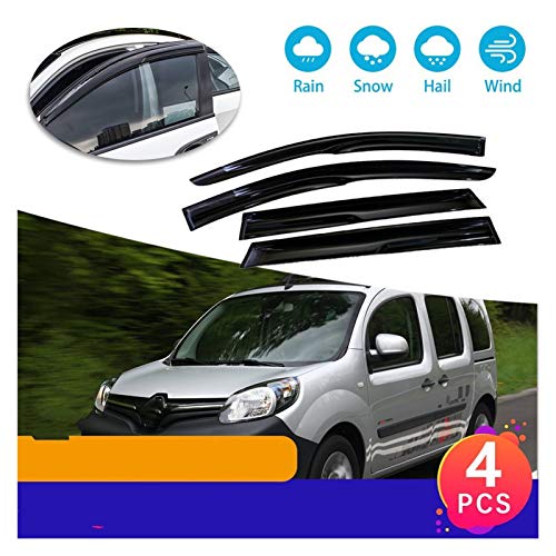 Ventanillas Viento y Lluvia para Renault Kangoo 2 MK2 FC FW Citan NV250 2007~2020 Deflectores De Ventana Visor Toldos De Ventilación Guardia Refugios Escudo Derivabrisas Deflectores