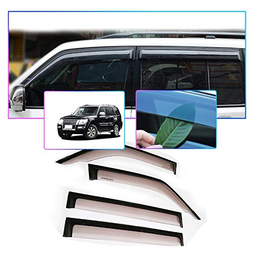 Ventanillas Viento y Lluvia Visores De Ventanas De Automóviles Sun Rain Guard Wind Deflectores para Mitsubishi Pajero Chall Montero 2004 2005 2006 2007 2009-2011 Deflectores Aire