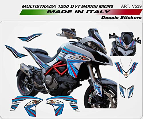 Vulturbike Adhesivos para Ducati Multistrada 1200 DVT Carreras de Martini