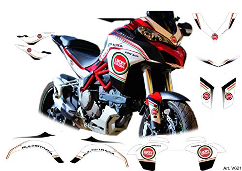 Vulturbike Kit de adhesivos para Ducati Multistrada 1200 DVT diseño Luky Explorer