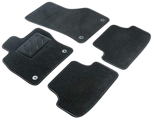 WALSER Alfombras de coche Velour fieltro de la aguja compatible con Opel Antara Año de fabricación 12/2006 - Hoy