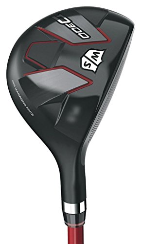 Wilson Staff Híbrido 4-Loft 22°, Mano Izquierda, D300 Hybrid MLH, Hombre, Rojo, Regular Flex