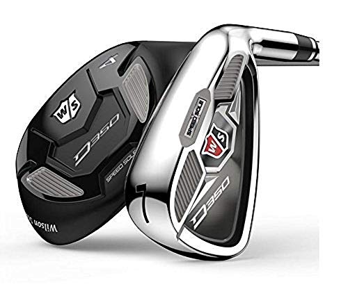 Wilson Staff Set 6 Palos de Golf, Mano Izquierda, D350, Mujer, Acero/Grafito, Women's Flex