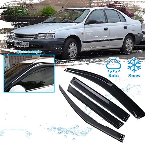 WRDD Ventanillas Viento y Lluvia Accesorios De Ventana De Coche para Toyota Corona Carina E T190 1992~1998 Protector De Lluvia Visor Deflector Toldos Refugios 1993 1994 1995 1996 Deflectores Aire