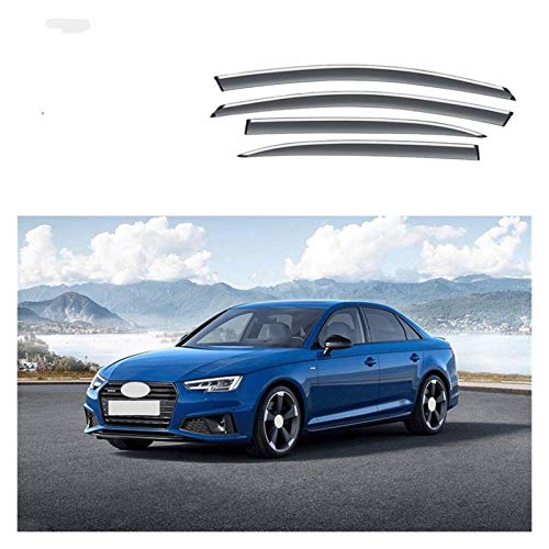 WRDD Ventanillas Viento y Lluvia para Audi A4 B8 B9 2010-2019 Visera De Ventana Coche Protector De Lluvia Deflectores Toldo Cubierta Exterior Estilo De Coche Deflectores Aire (Talla : 2016-2019)