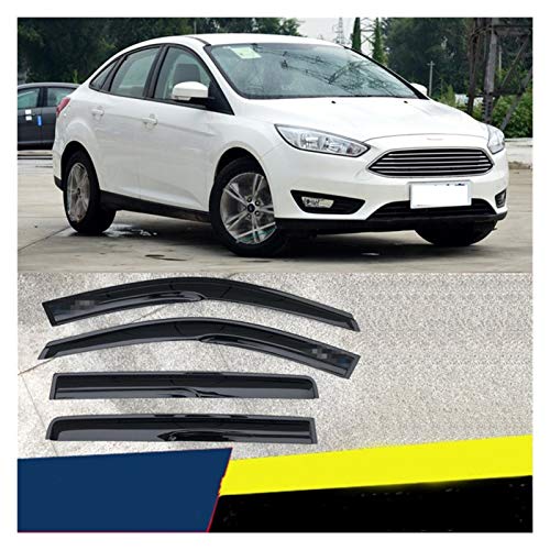 WRDD Ventanillas Viento y Lluvia para Ford Focus 2012-2018 Ventana Velana Ventas Sombras Sun Rain Deflector Guard Coje Twink Deflectores Aire