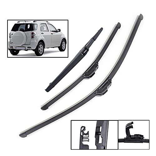 XIAOZHIWEN Cuchillas de limpiaparabrisas Delanteras Delanteras del Coche para Daihatsu Terios 2005-2013