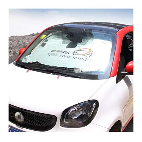 XMSM Coche Decorativo para Smart Fortwo Forfour 453 451 450 Parabrisas del Coche Parasol Crossblade Roadster Cabrio City City-Coupe Ventana Delantera de la sombrilla