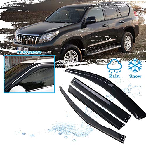 ZLLD Deflectores de Viento Accesorios De Ventana De Coche para Toyota Land Cruiser Prado Lexus GX460 150 FJ150 2010~2017 Protector De Lluvia Visor Deflector Toldos Refugios Aire Visera Lateral