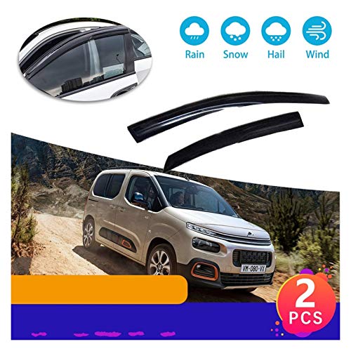 ZLLD Deflectores de Viento para Citroen Berlingo 2 3 Partner II III MK2 MK3 B9 K9 2009~2021 Devlectores De Ventanas Visor Vent Twnings Guard Logrers Aire Visera Lateral