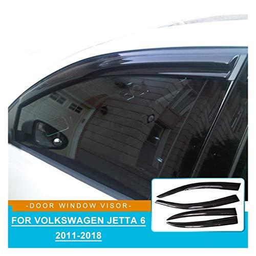 ZLLD Deflectores de Viento para Volkswagen Jetta 6 2012 2016 2017 2018 Wind Wind Window Deflectores Visor Coche Parabrisas En Windows Accessorie Aire Visera Lateral