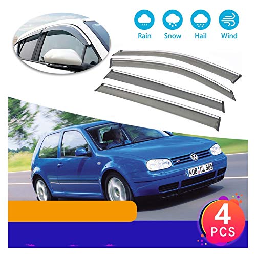 ZLLD Deflectores de Viento para VW para Volkswagen for Golf 4 Mk4 1J 1997~2003 Devlectores de Ventanas Visor Vent Twnings Guard Deflector Shelters Cover Aire Visera Lateral