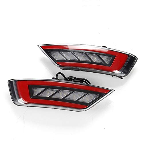 2 unids LED Trasero Reflector de parachoque luz/Ajuste para Ford Focus 2 MK2 / Fit para Escape Kuga/Fit para EcoSport Hatchback Trasero antiniebla lámpara Parachoques Freno de parachoque