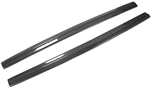 ABABABA Adecuado para Audi A3 Sline S3 2014-2019 Fibra De Carbono CF Brazo Basculante Panel Lateral Spoiler Falda Lateral Extensiones