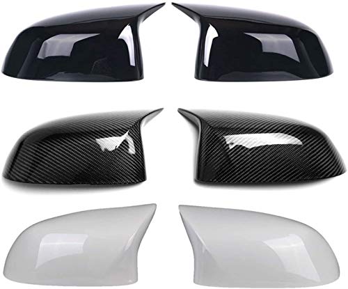 Accesorios fiables Cubierta de espejo retrovisor 2014-2020 1 par Reemplazo de la cubierta de espejo de carbono Ajuste para BMW X5 G05 X6 G06 X3 G01 x4 G02 ABS Tapa de espejo X5 F15 X6 F16 X3 F25 F26 T