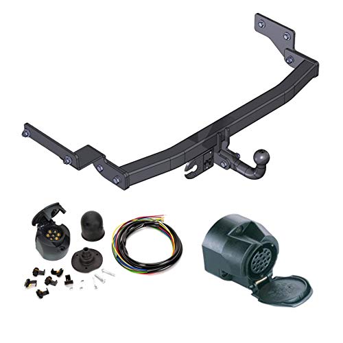 AHK Remolque con eléctrico de 13 pines para Renault Clio II 1998 – 2004 anhängev orrichtung – Colgar fijo, con angeschraubtem Rótula