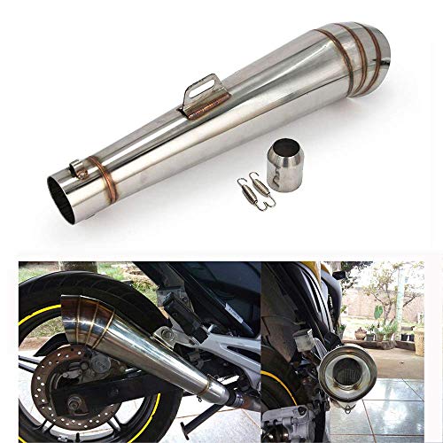 An Xin Universal GP Stainelss - Silenciador de escape de acero con movimiento DB Killer para motocicleta Dirt Pit Bike Street Bike Scooter ATV Racing