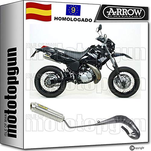 ARROW ESCAPE COMPLETO NO-CATALIZADO Y HOMOLOGADO MINI-THUNDER EN TITANIO COMPATIBLE CON YAMAHA DT 125 R 2004 04 2005 05 2006 06 52528SU + 52601SU