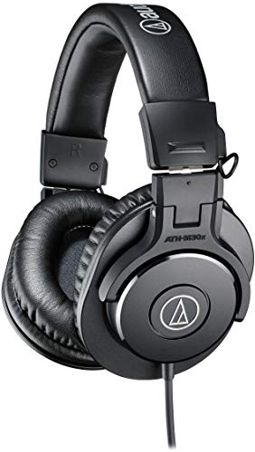 Audio-Technica ATH-M30X - Auriculares de diadema cerrados (3.5 mm), color negro
