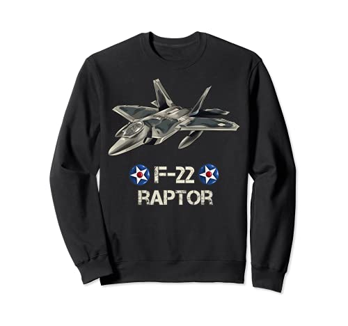 Avión de combate furtivo americano F22 Raptor Sudadera