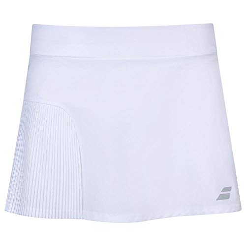 Babolat Compete Skirt Girl Falda, Unisex niños, White/White, 12-14 años