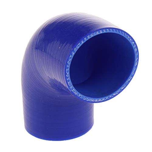 balikha Manguera De Silicona Al Vacío Racing Air Intercooler Line Pipe 63mm 90 Degree - Azul