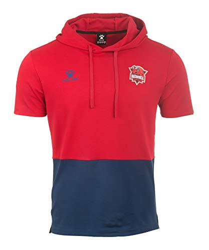 Baskonia Equipación Paseo Camiseta con Capucha Oficial 20/21, Unisex niños, Granate, 14 (Años)