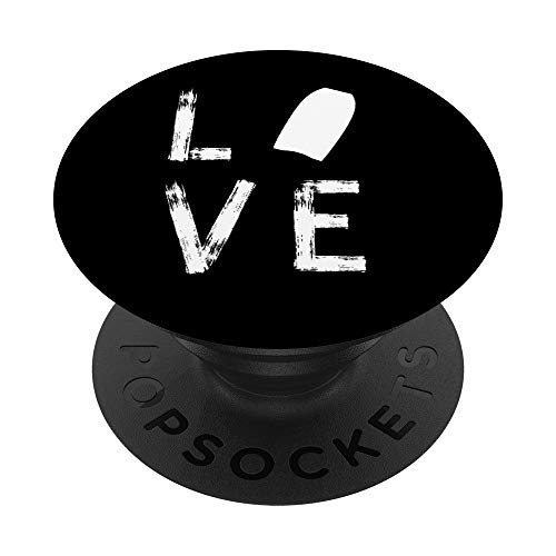 Bodyboard Love Silhouette Bodyboarding Surfista PopSockets PopGrip: Agarre intercambiable para Teléfonos y Tabletas