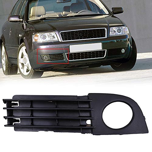 Bumper Foglight Grille Coche plástico ABS delantera izquierda / derecha etiqueta de faros antiniebla Luz cubierta de la parrilla Fit For Audi A6 C5 berlina Avant cirugía estética, reemplazar su rejill