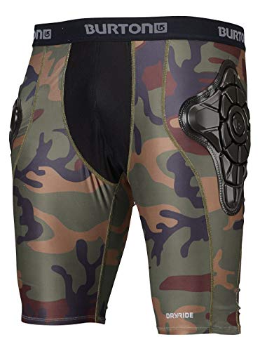 Burton MB Total IMP Short Equipo de Protección, Hombre, Naranja (Highland Camo), S