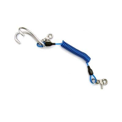 CRESSI - EJA 200011/391 : Accesorio de buceo EXTENSOR ACERO GANCHO INOXIDABLE + 2 MOSQUETONES