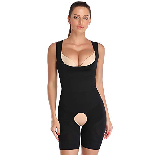 CYC Faja de Cuerpo Completo para Mujer, Body Adelgazante, corsé, Entrenador de Cintura, Ropa Interior Moldeadora, Vaina de recuperación posparto,Gris,L