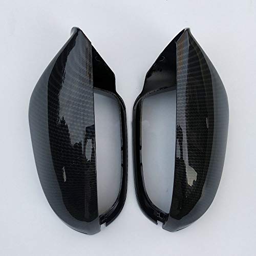 DFGSDRDY Cubiertas de los retrovisores Laterales, para Audi A6 S6 C7 4GCarbon Look Caps 2012 2013 2014 2015 2016 2017 2018 Accesorios