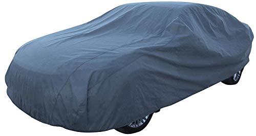 DWT-GERMANY – Funda protectora 100398 XL para coche, de invierno y verano, gris, 540 x 175 x 120 cm