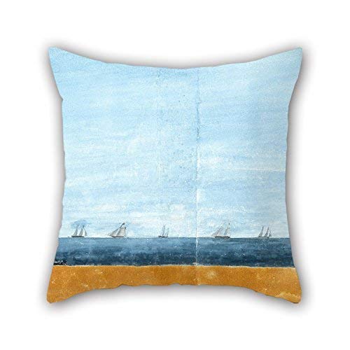 Egoa Funda De Almohada Hermosa Temporada La Pintura Al Óleo Henry Gray - La Mañana Después del Ataque A La Isla De Sullivan 29 De Junio De 1776 of For Drawing Room Her G Funda De Almoha