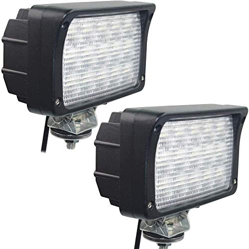 EKLAMP Faro de trabajo, 45 W, 6 pulgadas, 24 V, faro antiniebla, faro LED adicional para tractor 6000 K, IP68, 5800 lm, motocicleta, SUV, UTV, ATV (45 W mate, 2 unidades)