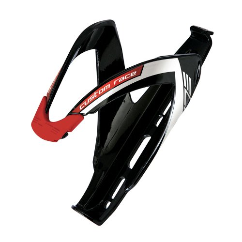 Elite Flaschenhalter Custom Race  Portabidón, Unisex, Negro/Rojo