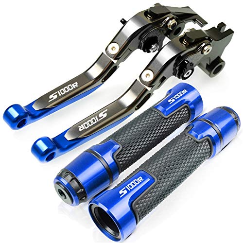 Empuñaduras de Perillas Motocicleta Motorcia Extendible Freno Palancas De Embrague Manillar Manos De Mano para BMW S1000RR S1000R S1000XR HP4 2015-2019 2018 Puños Acoples Manillar Agarraderas