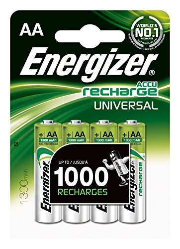 ENERGIZER-Lote de 6 Blisters de 4 pilas recargables AA HR6 1300mah Universal