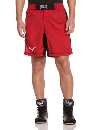 Everlast MMA8R/BKS - Pantalón para Hombre, Color Rojo/Negro, Talla S