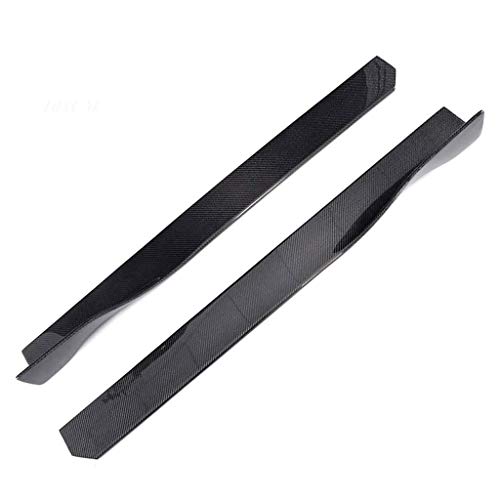 Faldas laterales del coche, Se adapta para vehículos universales BMW Audi Benz Alfa Subaru Jeep Extensiones de faldón lateral Panel basculante Kit de protector de puerta de fibra de carbono Guardia