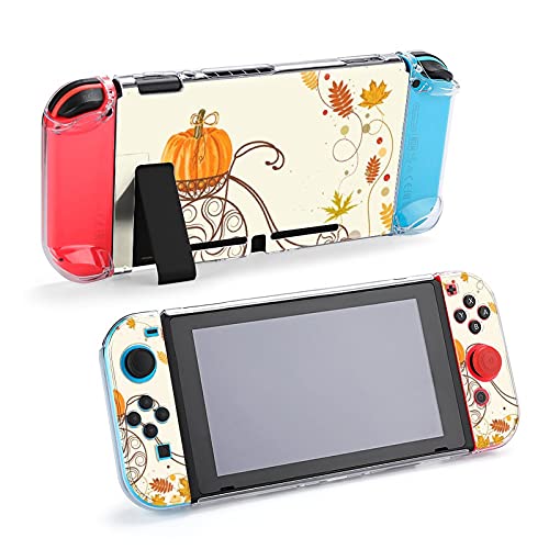 Funda protectora para Nintendo Switch, otoño vintage bicicleta calabaza funda duradera para Nintendo Switch y Joy Con