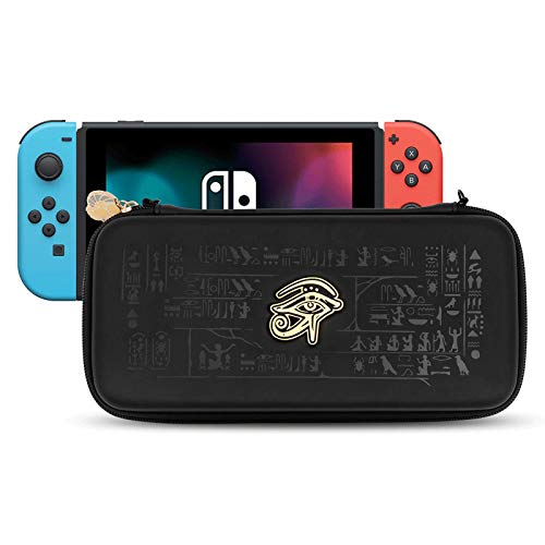 Geekshare Cute Estuche de transporte compatible con Nintendo Switch - Estuche portátil de viaje delgado y rígido que se adapta a Switch Console s - Una correa de muñeca extraíble (Egipto)